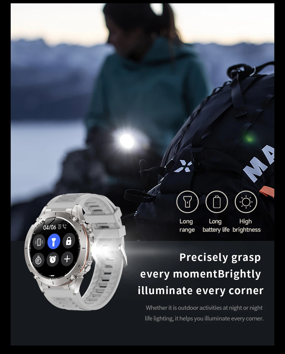 2026 New GPS Smart Watches 10 ATM Waterproof Built-in Dual-band GNSS Compass Military Sport Men SWIM Smartwatch For Android IOS