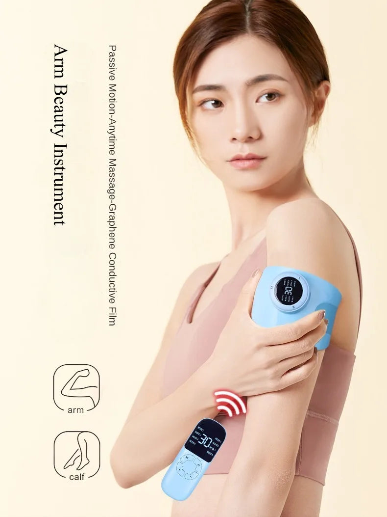 Arm Massager Machine Slim Deep Tissue Wristband Fat Burning Hand Training Instrument Wireless Portable Foot Full Body Massagers