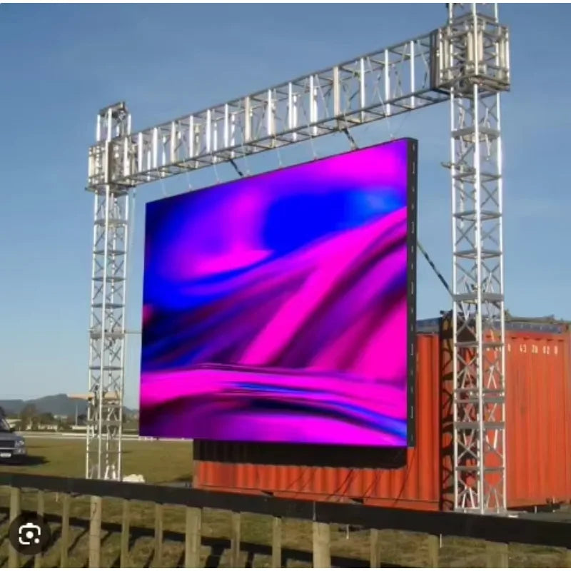 Custom Weatherproof Outdoor LED DisplaySuper Bright P1.25 4K Digital Signage Video Wall Car Advertising Display Stand Fine Small