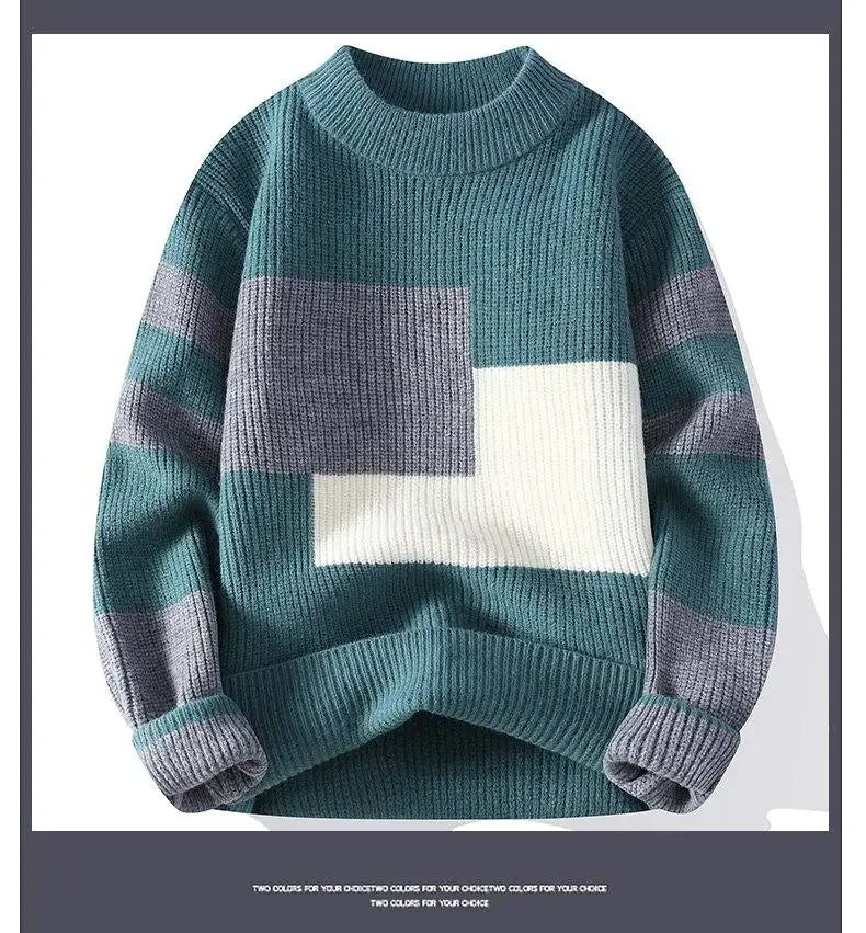 Sweater, Outdoor, Fishing, Fashionable, for Men, Trendy, Cycling, Versatile, for Sport, for Travel, for Leisure, Knitted Sweater