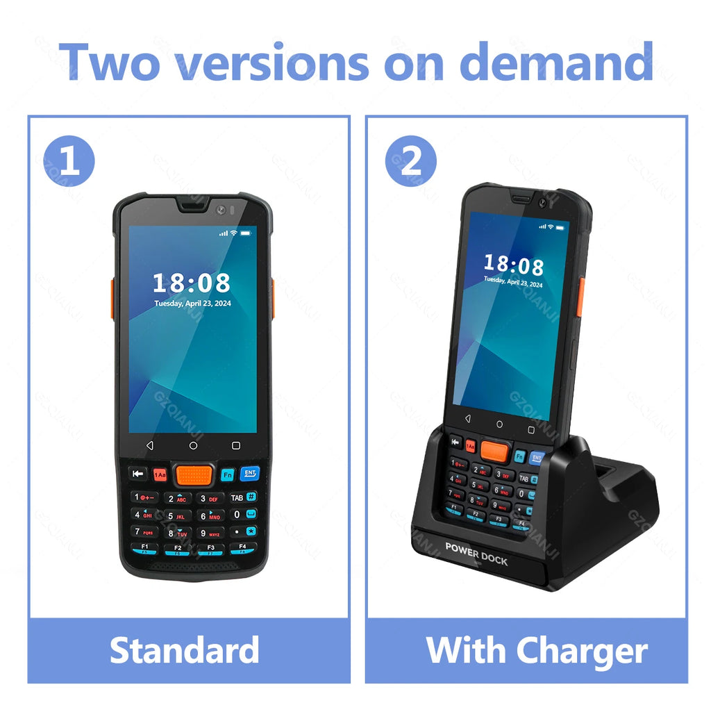 4G64 PDA Android Handheld Terminal Bluetooth Barcode Scanner 1D 2D QR Portable Data Collector Terminal Device With 4G GPS 3G32G
