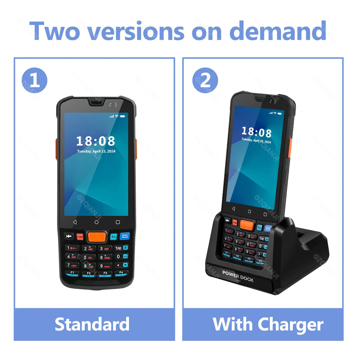 4G64 PDA Android Handheld Terminal Bluetooth Barcode Scanner 1D 2D QR Portable Data Collector Terminal Device With 4G GPS 3G32G