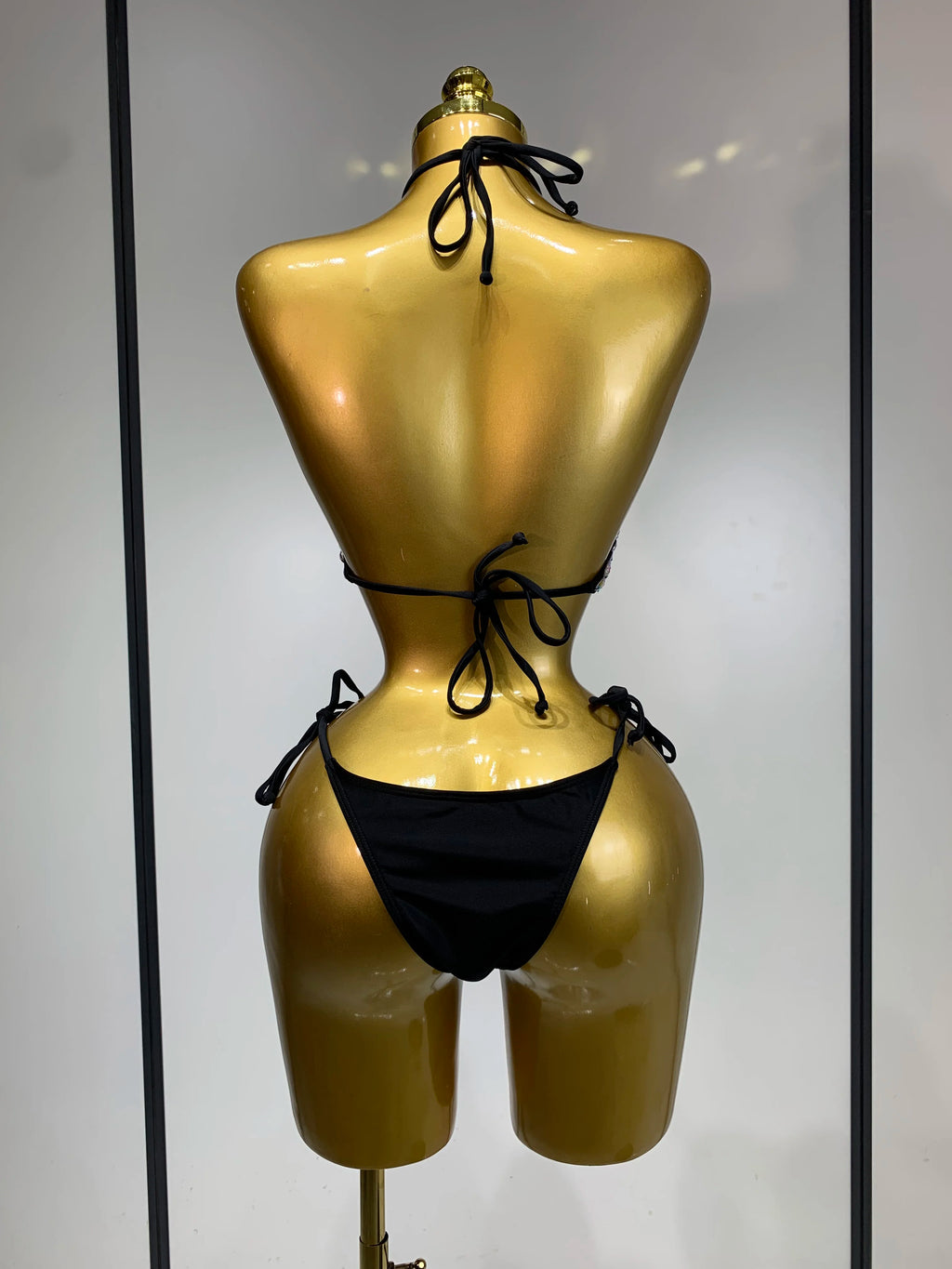 Newest Crystal Bikini Swimwear Fashion Bar Bikini Blingbling Swimwear Bikini Popular Bathingsuit Bikini Nightclub Stage Outfit