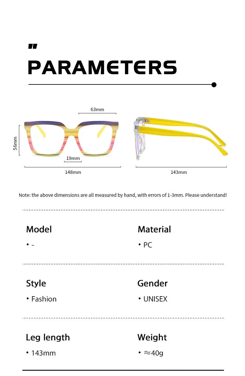 Customized Prescription Glasses Women Multi-Focal Progressive Photochromic Anti-Blue Light Myopia Hyperopia Lens Eyeglasses