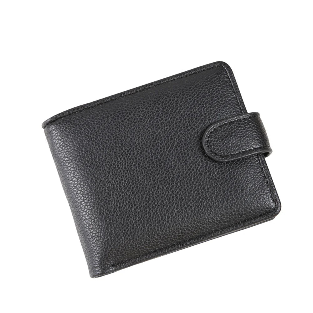 Vintage PU Leather Mens Wallets Solid Sample Style Zipper&Hasp Purse Card Holders Famous Brand High Quality Male Wallet