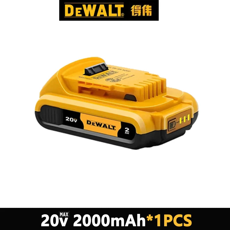 100% Original DeWalt Batteries 20V 5000/6000mAh Li Ion Battery For DCB206 DCB205 DCB204 DCB200 DeWalt Power Tools Air Transport