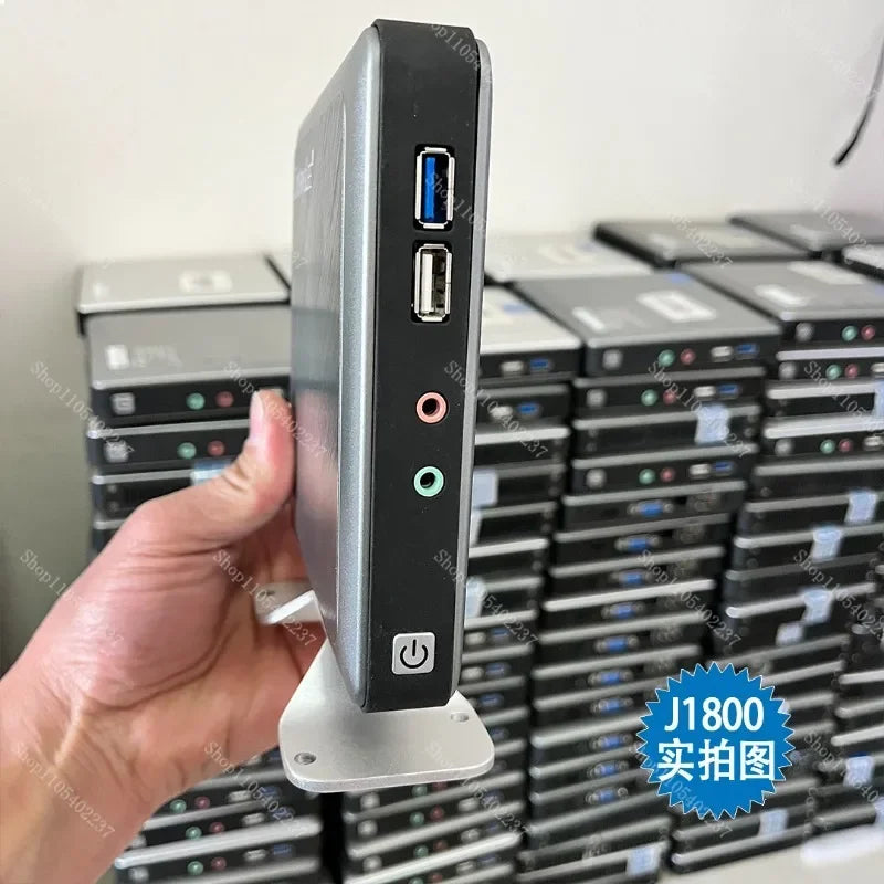 Used J1800 Low Power Mini PC Thin Client ITX Micro Computer Dual Core Portable Industrial PC Stable Energy Saving