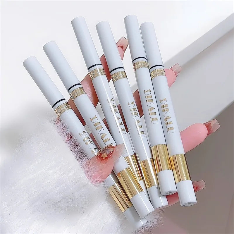 1Pc Glitter Eyeshadow Pen Matte Purple Diamond Eyeliner Pen Waterproof Highlight Brighten Silkworm Makeup Pencil Shiny Eyelids