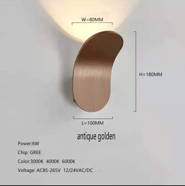 Modern luxury Indoor Hotel Room bedroom bathroom mounted Wall Lamp Adjustable bedside reading COB Led Wall Light Hotel Corridor