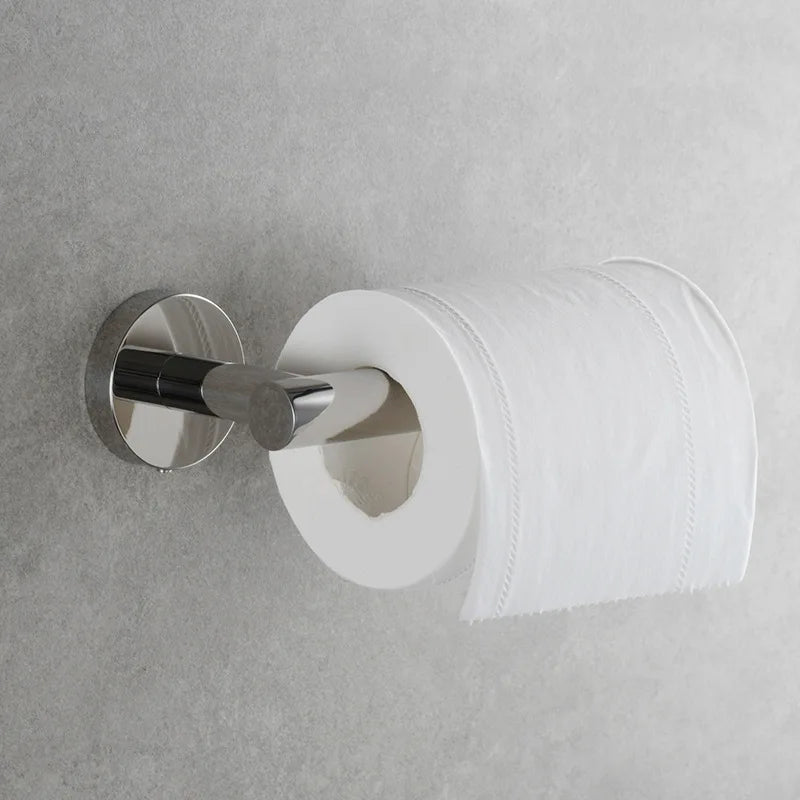 Brushed Gold 304 Stainless Steel Bathroom Paper Towel Holder Wall Mounted Toilet Roll Holder Toilet Paper Holder Tissue Box