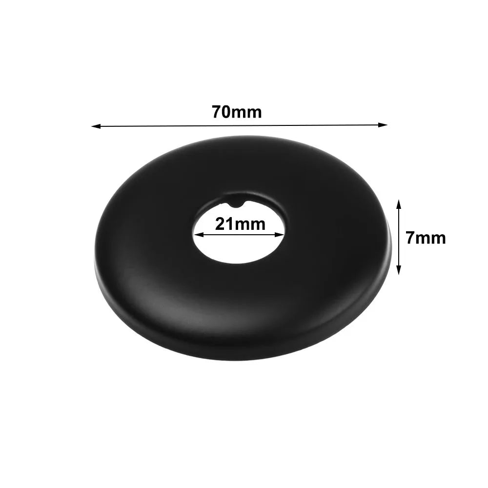 Black Stainless Steel Shower Arm Flange Replacement Wall Split Flange Faucet Decorative Cover Kitchen Bathroom Accessories