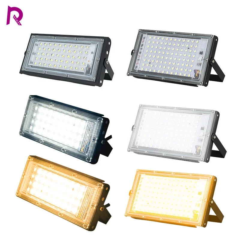 LED Flood Light  50W 100W AC110V 220V Waterproof IP65 Outdoor Led Reflector Floodlight Street Lighting for Warehouse Garden Yard