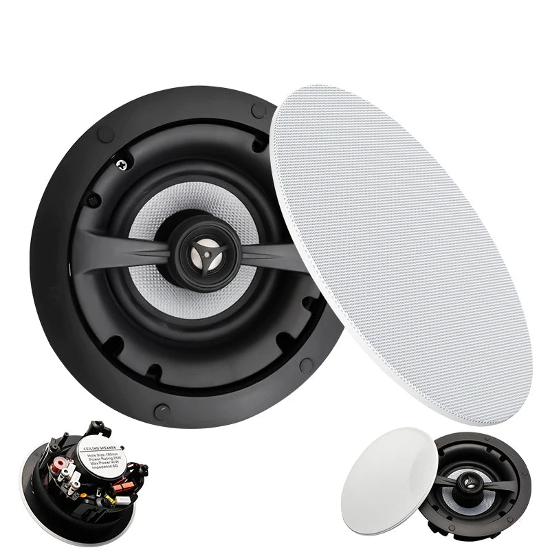 Home Audio Sound System 5.25 inch Ceiling Speaker Background Music 40W Passive Wall Stereo Speaker home Theater High fidelity