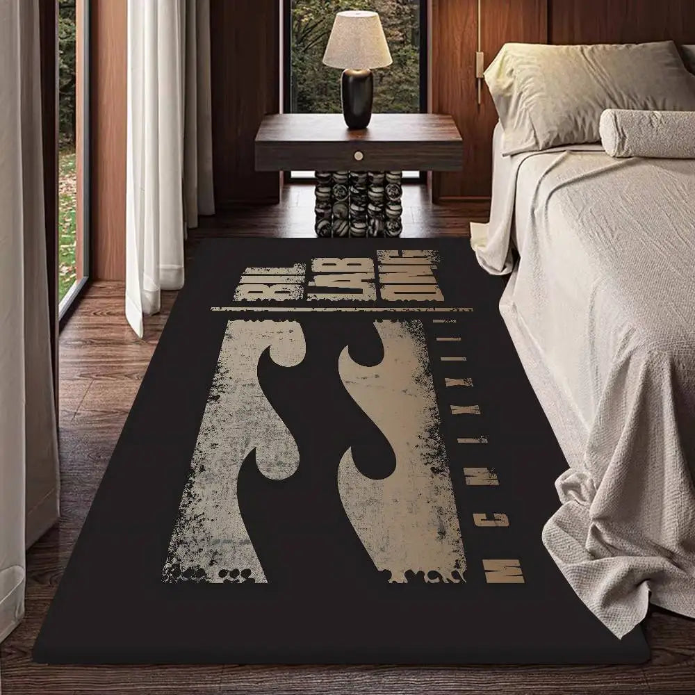 Fashion Billabongs Anime Room Mats Cheaper Anti-slip Modern Living Room Balcony Printed Modern Home Decor
