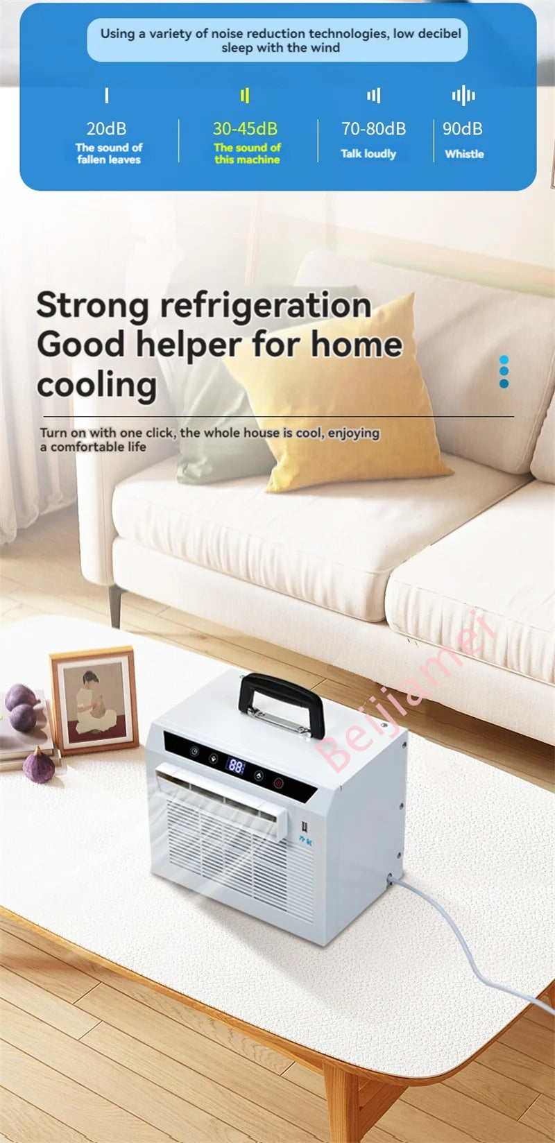 Air Conditioner Mini Mobile Split Portable Air Conditioner Caravan Camping Air Conditioner 3000BTU/H With Remote Control