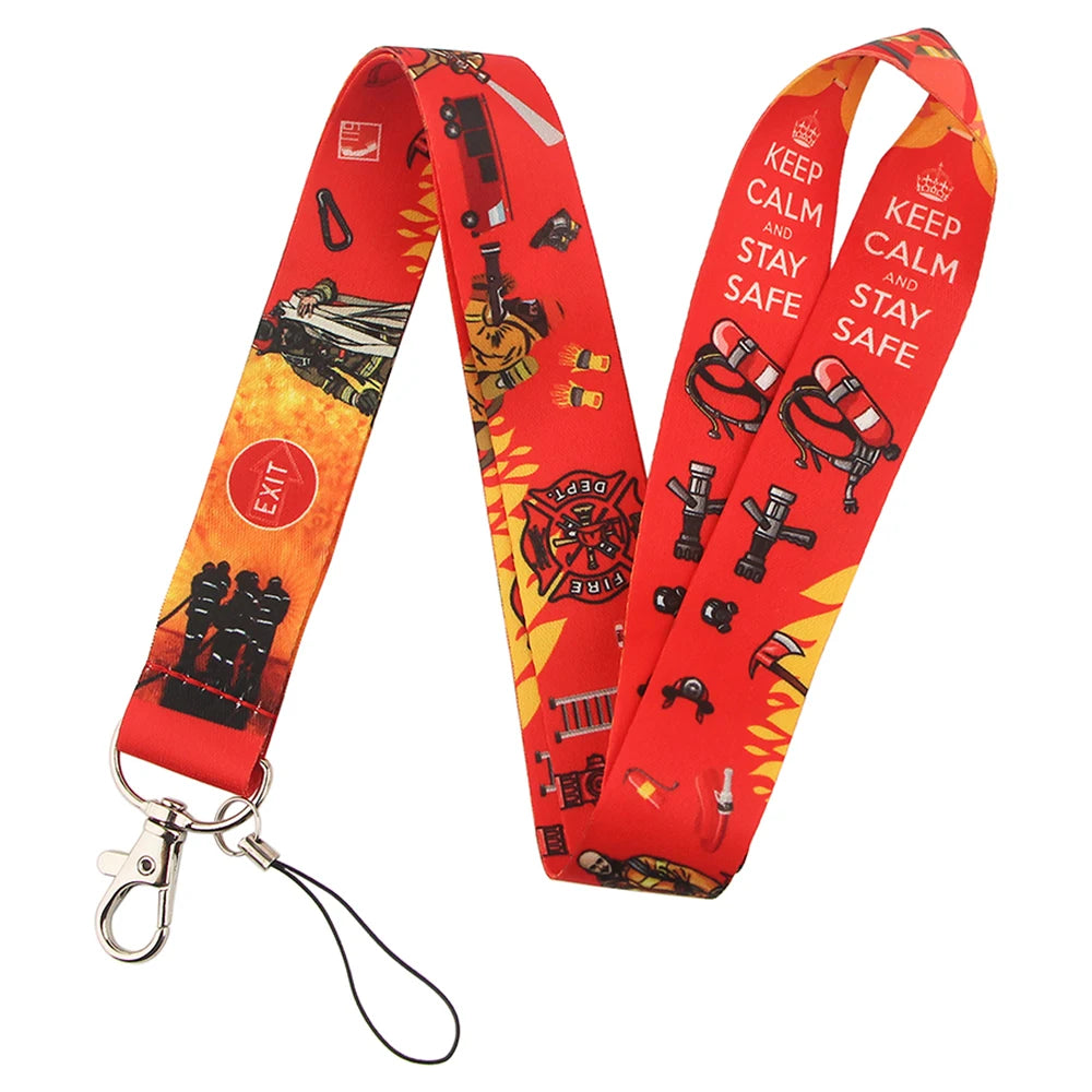 100 Designs Cute Art Lanyard for Keys Chain Badge Holder ID Credit Card Pass Hang Rope Lariat Mobile Phone Charm Accessories