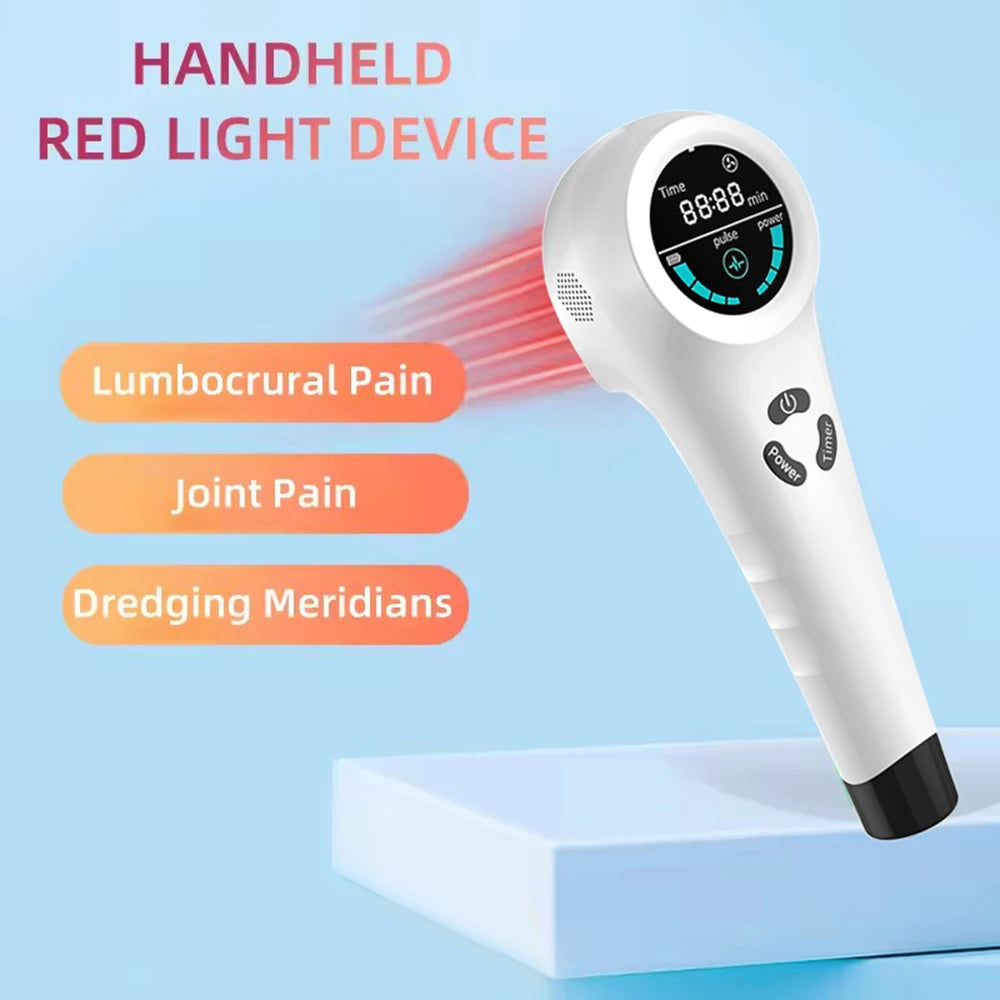 650nm+808nm Handheld Face Body Red Light Infrared Beauty Device Skin Rejuvenation Muscle Joint Body Fatigue Relief Health Care