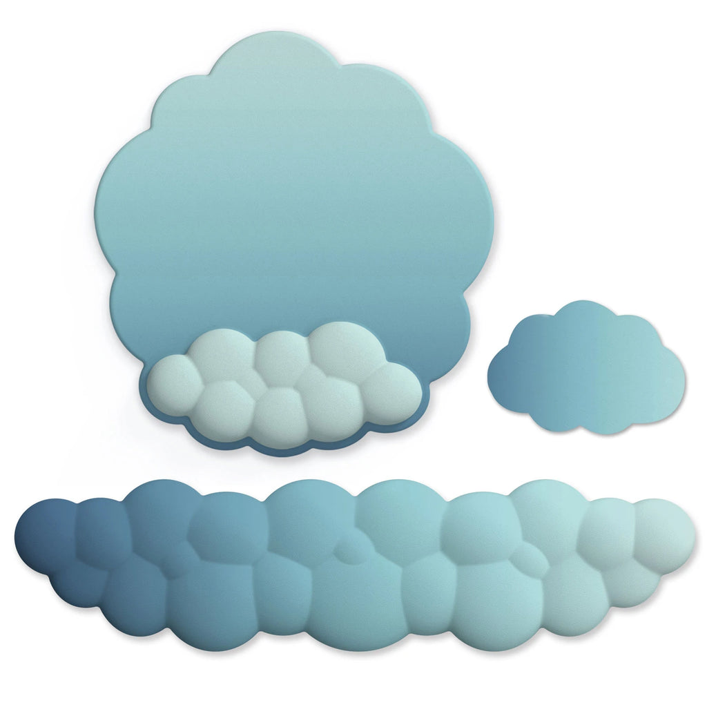 Cloud Gradient Gaming Keyboard Pad Wrist Pad Cloud Wrist Pad Mouse Pad Ergonomic Laika Foam Memory Non-Slip Support Office