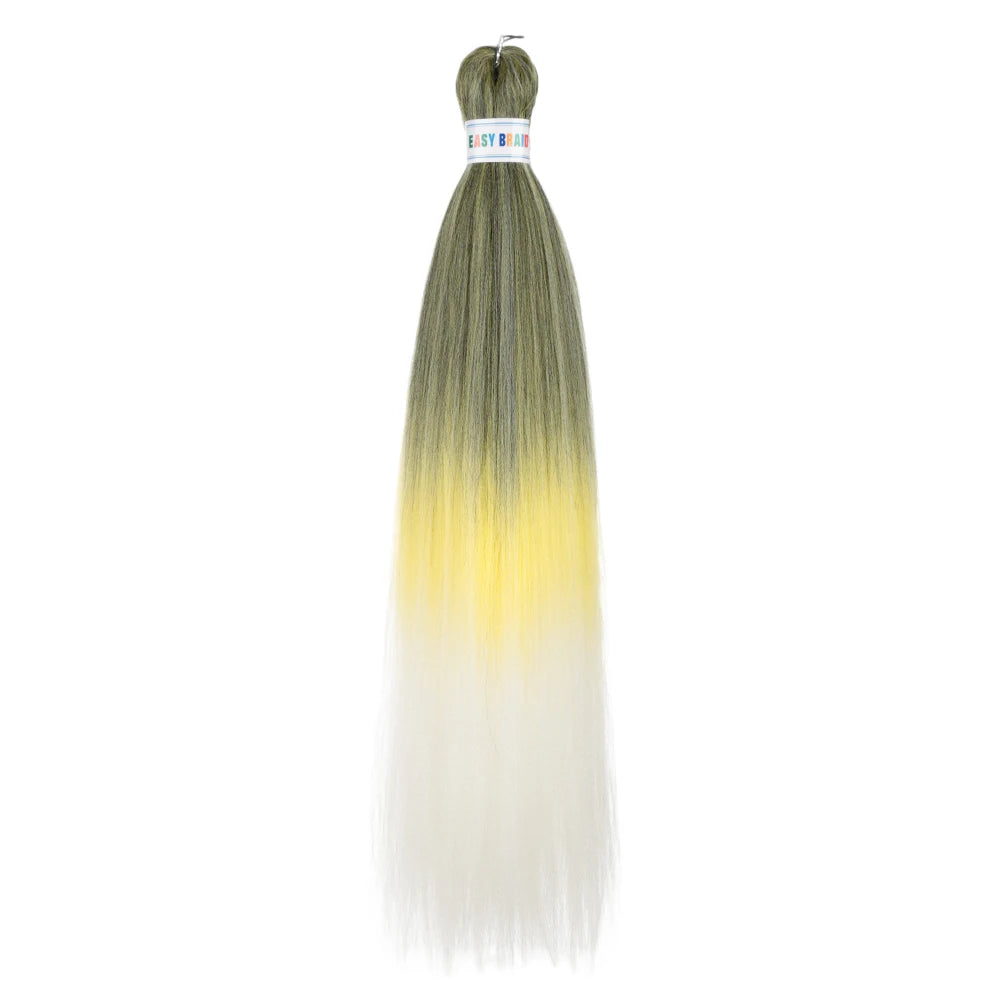 Ombre Kanekalon Braiding Hair Extensions Pre Stretched 26 Inch Synthetic Hair for Afro Jumbo Box Braids Natural Looking