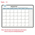 A3 Size Magnetic Dry Erase Weekly & Monthly Planner Whiteboard Blackboard Fridge Sticker Calendar