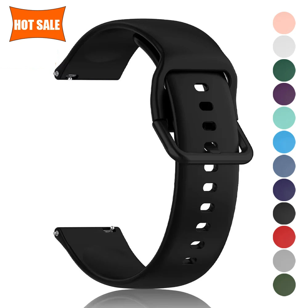 Strap For Amazfit GTS 2/4/3/GTS 2/4 Mini/GTR 4/2/2e 20mm/22mm Watch Silicone Sport Bracelet Amazfit bip 5 3/S/u pro Series band