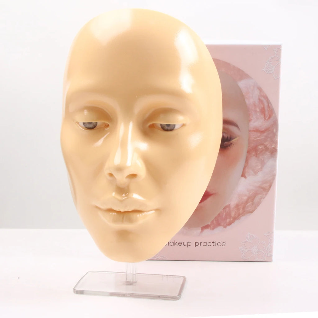 Makeup Full Face Practice Model 5D Silicone Bionic Skin Mannequin Eye eyebrow Eyelash Eyeshadow for beginner Makeup