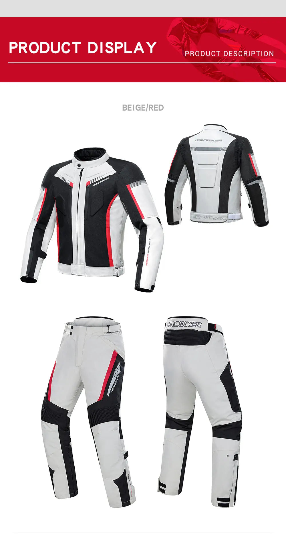 Men's Motorbike Anti-Fall With EVA Protection﻿ Best Selling Motorcycle Jacket Racing Jacket Waterproof Wearable Moto Winter