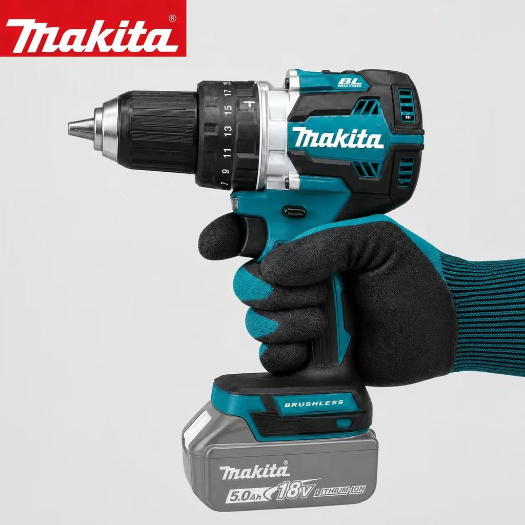 Makita DDF487 10mm Brushless Household 18V Lithium-ion Charging Impact Drill,high Torque Electric Screwdriver Makita 18V Battery