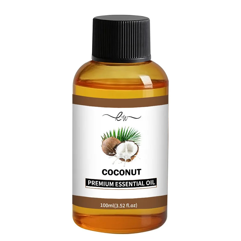 Lavender Ginger Herbal Massage Oil 100ml - Coconut Chamomile Infused, Hair Care & Full Body Massage, Relaxing Meridian Oil, Natu