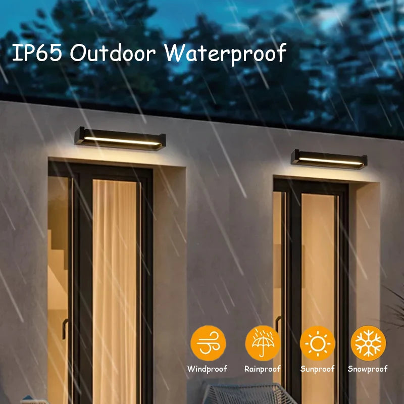 Outdoor Wall Lamps IP65 Waterproof LED Adjustable Angle Aluminum Wall Lights Garden Patio Doorway Home Minimalist Decor Lighting