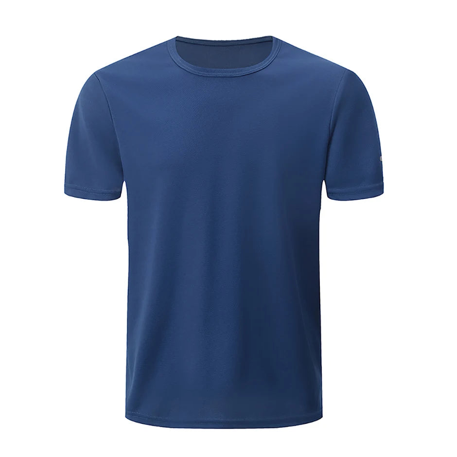 1/2 Piece Men's Four Season Short Sleeved Quick Drying Sports And Fitness Comfortable Plus Size Youth Casual Basic T-shirt