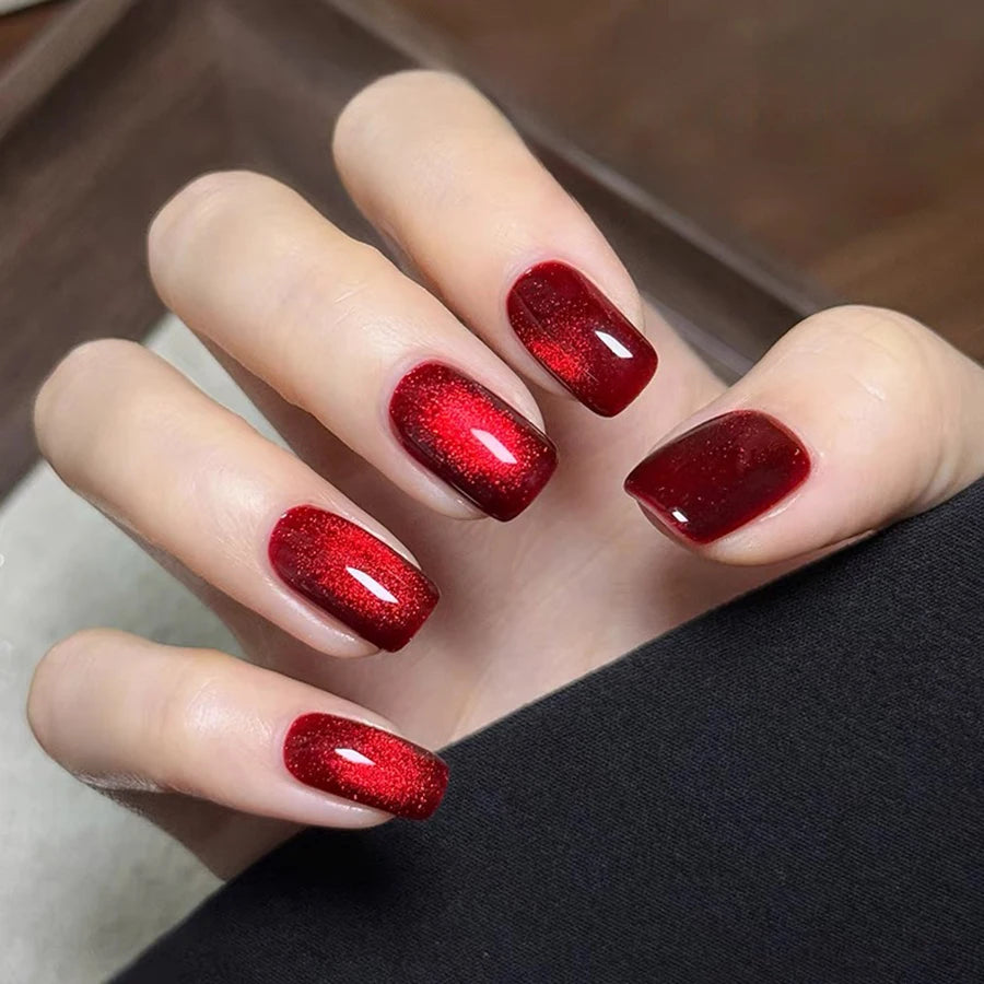 1-24pcs TC Autumn And Winter Sweet Bright Gold Wealth Gold Cat Eye Gel Nail Polish Versatile And Elegant Nail Art Nail Supplies