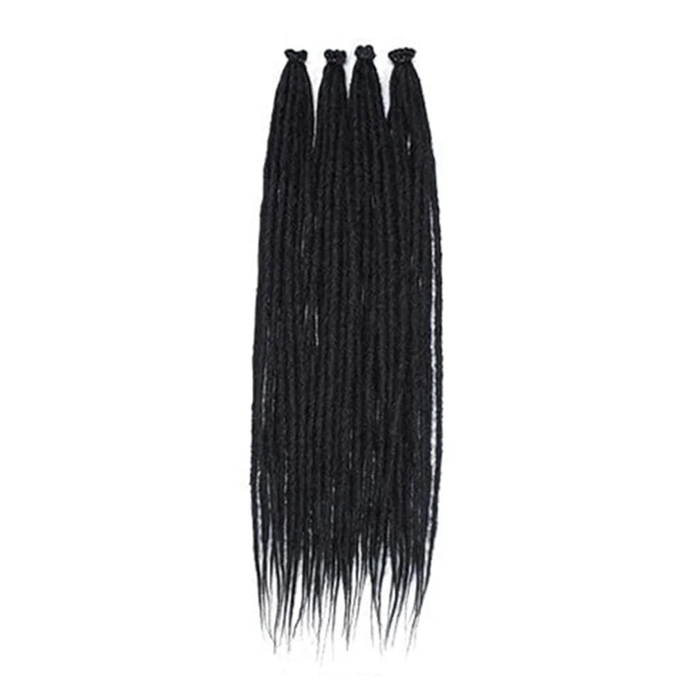 Dreadlock Extensions, 22" Brown to Blonde Synthetic Crochet Dreads Extensions 100% Handmade Single Ended Dreads Thin 0.6cm Width