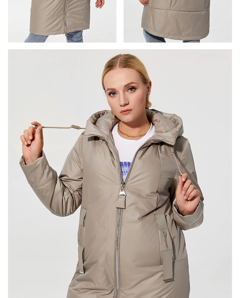 Astrid 2022 New winter jacket Mid-length Hooded Design Oversize Fashion Women's down jacket warm Parka Women Coat  AM-9726