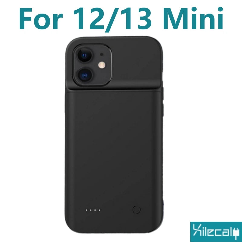 Xilecaly Portable Battery Case for iPhone 17 16 Pro Max 15Pro 13 14 12 mini Charging Case Battery Pack For iphone 7 8 6s SE 2 3