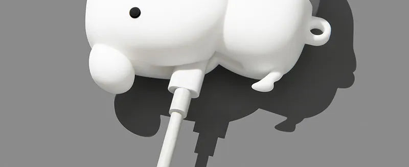 For Airpods 3 4 5 Pro Pro 2 Pro 3 Cute Hugging Dog Cat Silicone Earphone Case Cover