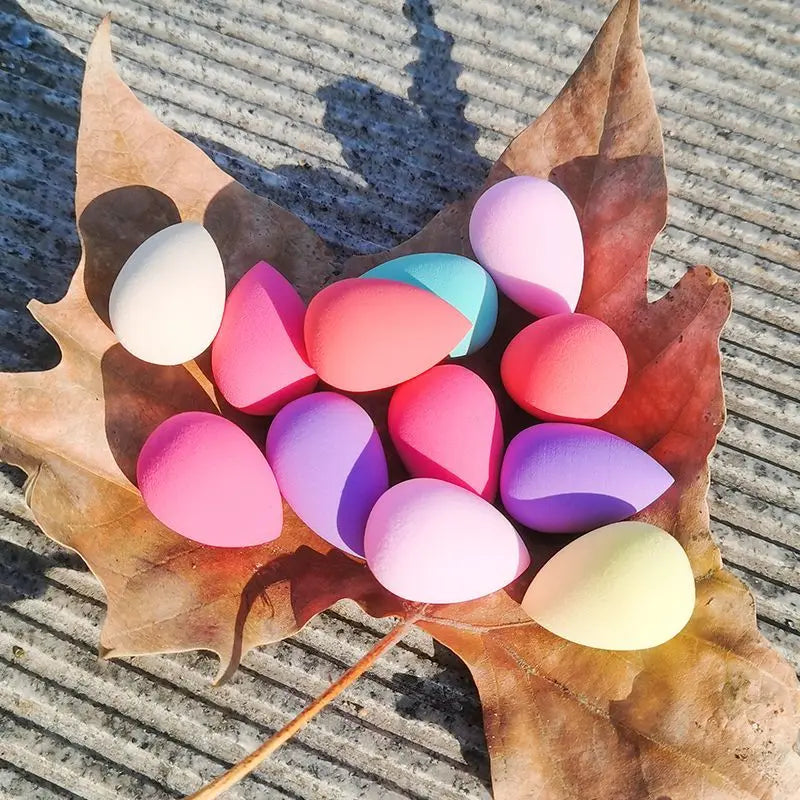 Colorful Mini Makeup Sponge Cosmetic Puff for Blending Foundation Powder Dry Wet Use Concealer Face Puffs Makeup Eggs Gourd Tool