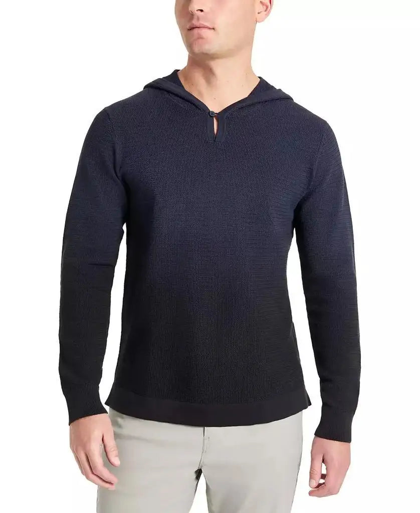 Men's 4-Way Stretch Die-Dyed Hooded Sweater | Kenneth Cole | Model OUT-4332332