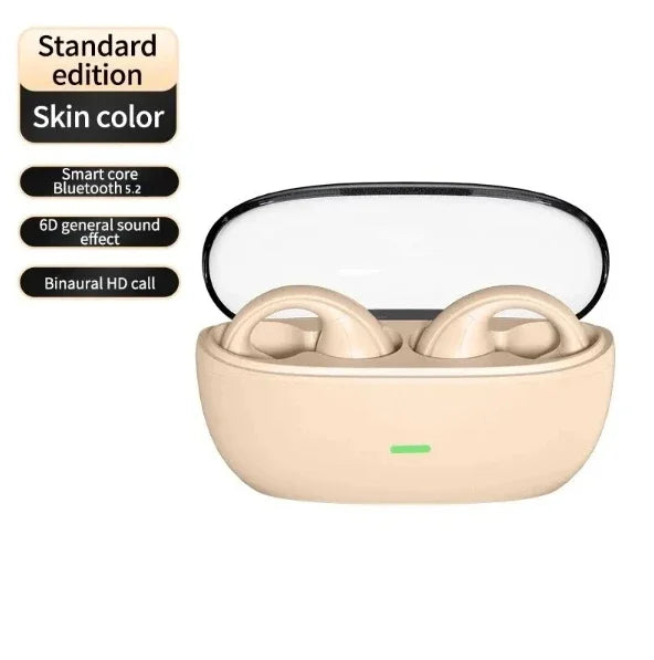 New Earclip Wireless Bluetooth Headset OWS Touch Light Mini High Quality Earplugs Anti Sweat HD Sound Stereo Universal Headset