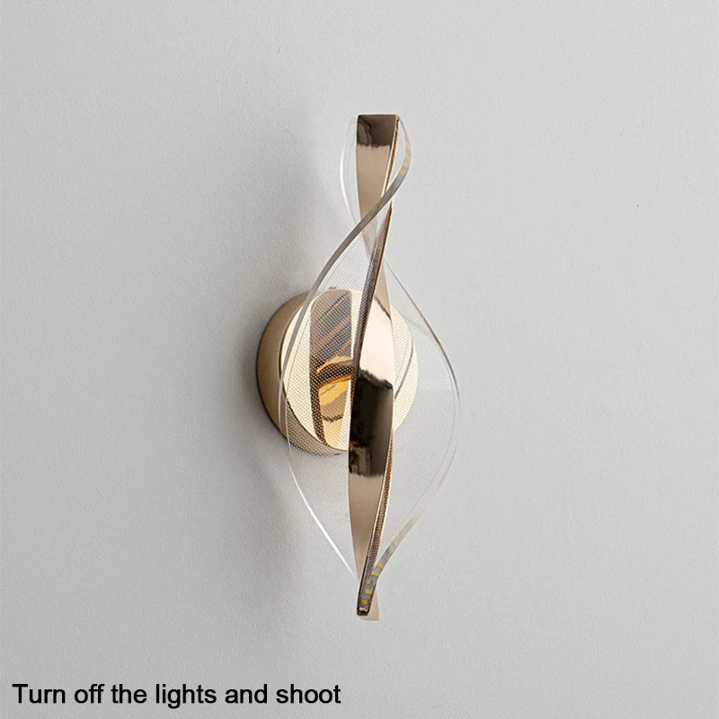 Nordic LED Wall Lamp Indoor Living Room Lighting Originality Lamps Home Decoration Aisle LED Acrylic Bedside Modern Wall Lights