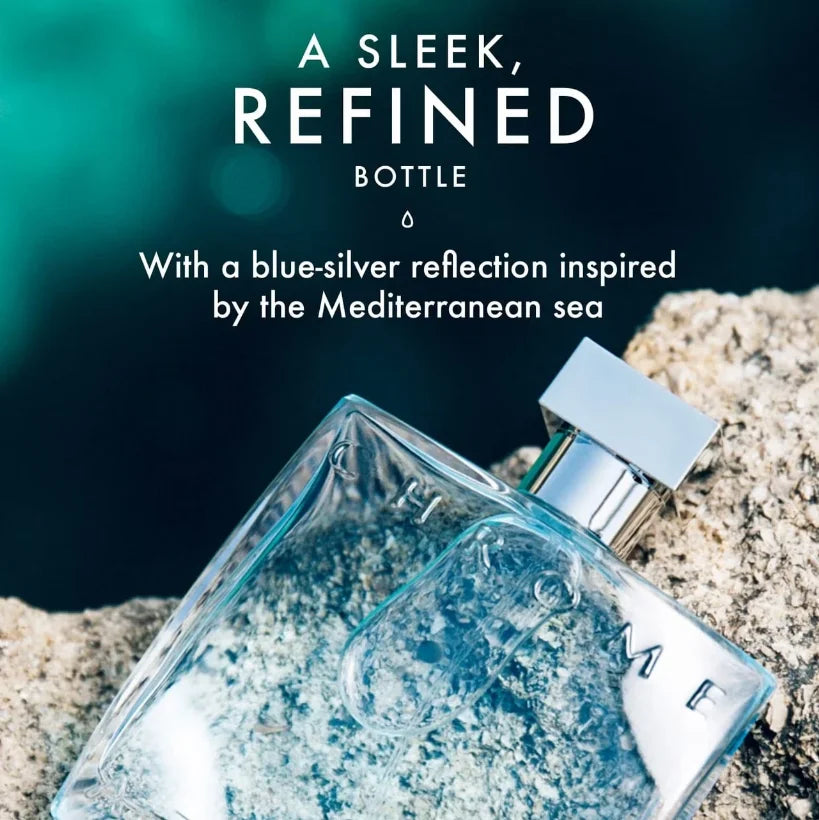 Azzaro Chrome Eau de Toilette - Fresh Aquatic Mens Cologne - Citrus, Woody, Musky Fragrance -Fresh Notes of Bergamot - Everyday Wear - Classic Summer Beach Scent - Luxury Perfumes for Men