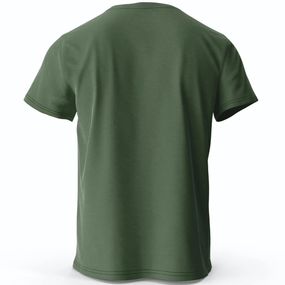 Men's Saving Mode Printed T-Shirt 100% Cotton Oversized Tech Graphic Tees for Women Summer Tops Geek Streetwear