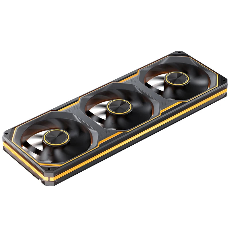 JONSBO XA-120/240/360 PC Case Fan Three Sided Mirror 5V/3Pin ARGB Fan Integrated Cold Exhaust Cooling Fan