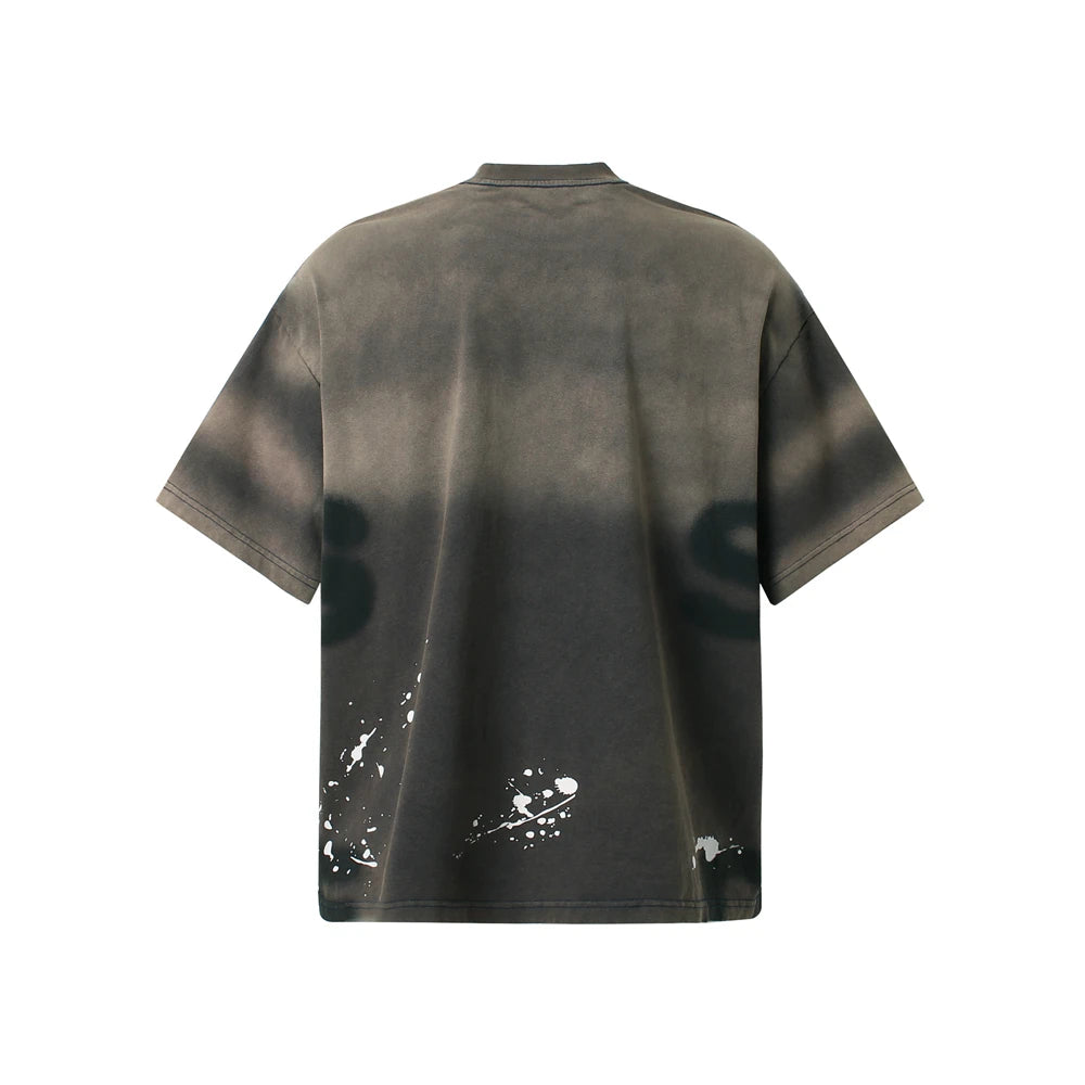 Hip Hop T-Shirt Men Streetwear 2025 Letter Graffiti Tie Dye T Shirt Harajuku Cotton Unisex Tops Tees Y2K Clothing