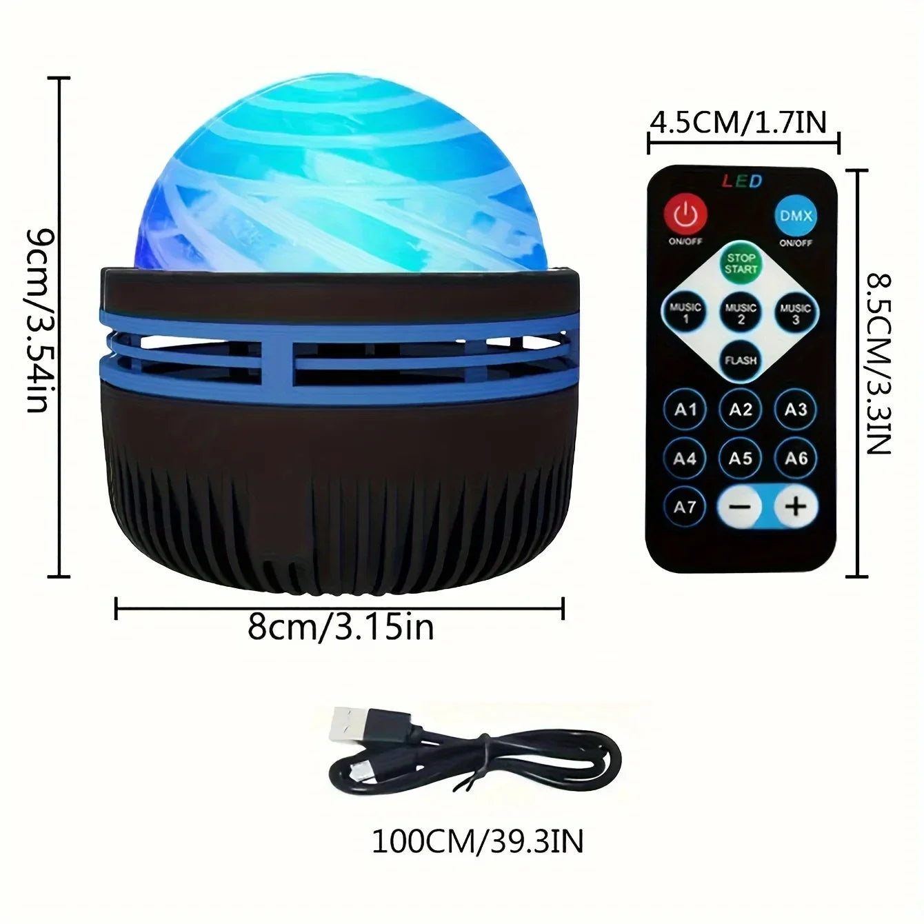 LED Starry Sky Northern Light Projector A Variety of Styles Projection Lamp with Remote Control Auto Rotate for Home Party Decor