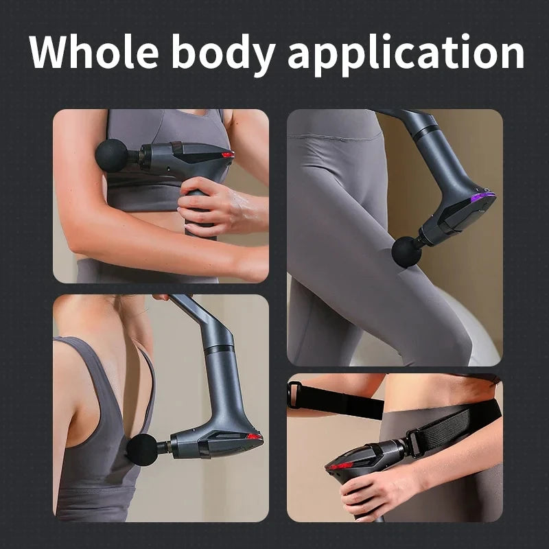 Hot Selling Long-handle Electric Massage Gun Multifunctional for Muscle Relaxation Deep Tissue Percussion