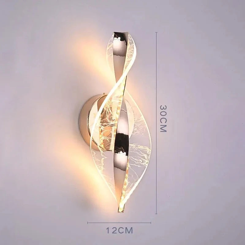 Nordic LED Wall Lamp Indoor Living Room Lighting Originality Lamps Home Decoration Aisle LED Acrylic Bedside Modern Wall Lights