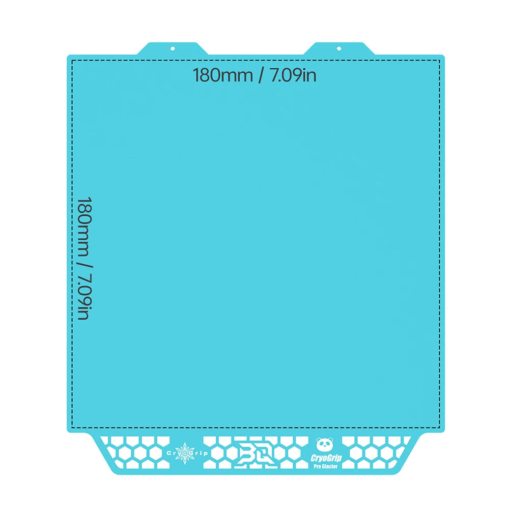 BIQU Panda Build Plate CryoGrip Pro Coating No Clog Spring Steel Double-sided for BambuLab Voron Kobra Adventurer 5M 3D Printer