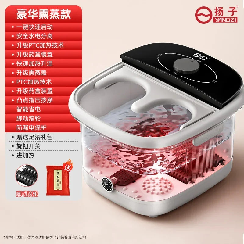 Electric foot bath tub, foot soaking tub, constant temperature heating, household automatic  washing tub,  bath device