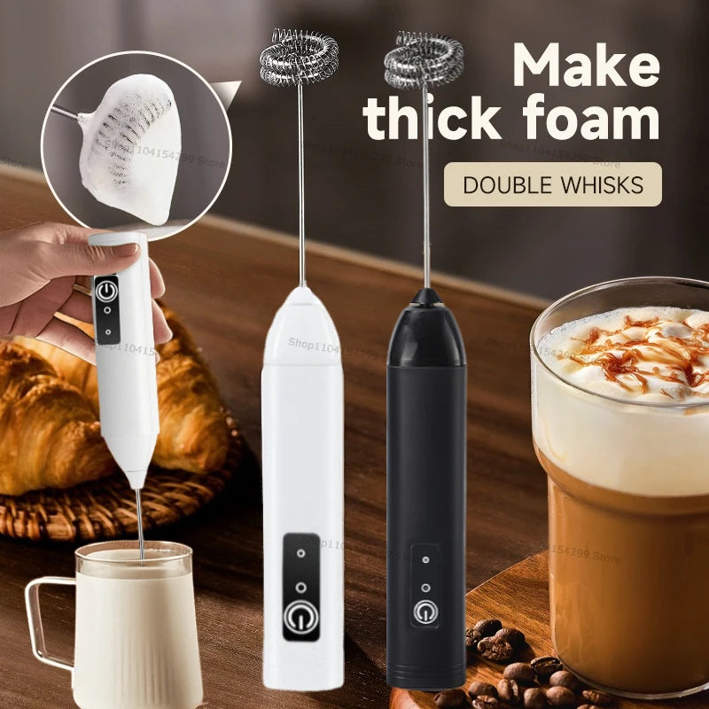 Electric Coffee Milk Frother Handheld Egg Beater Foamer Coffee Maker Electric Blender Mixer Mini Portable Blender Kitchen Tool